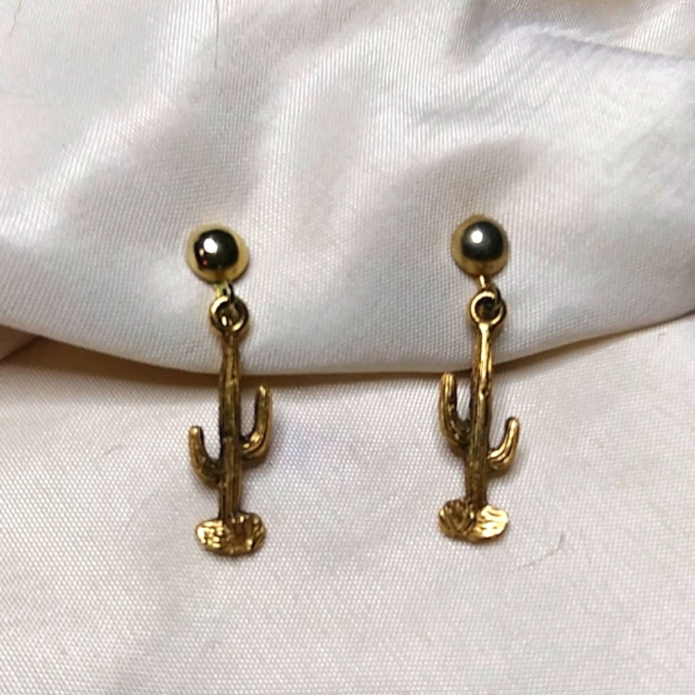 Saguaro Clip on Earrings